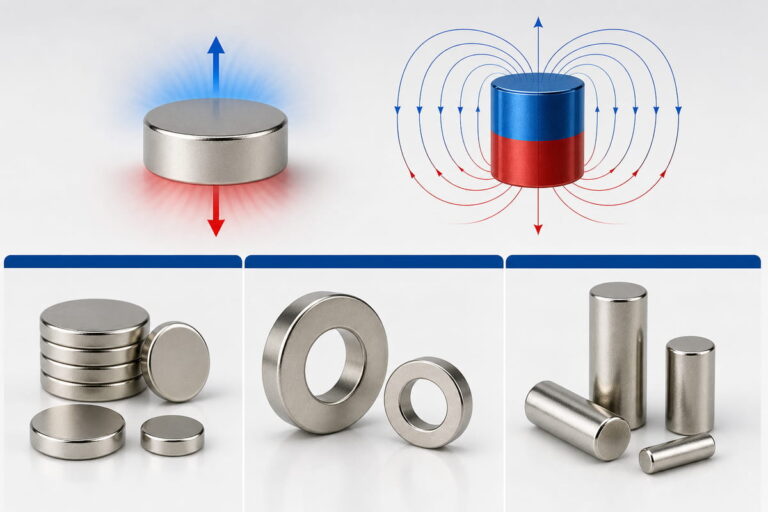 Guia de Direção de Magnetização 6 Magnetização axial – Formas comuns de ímanes