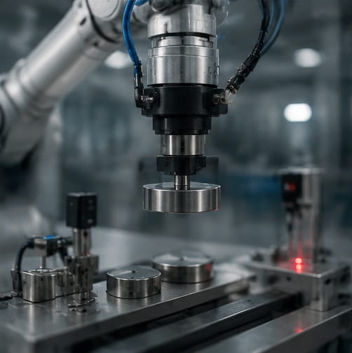 Íman de grandes dimensões para equipamento de automação
