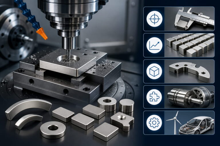 Maquinação CNC para ímanes de neodímio 3 Vantagens da usinagem CNC de ímanes
