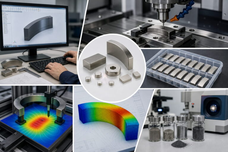 Serviços de prototipagem de ímanes NdFeB personalizados