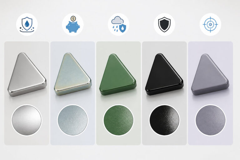 Revestimento personalizado para ímanes triangulares de neodímio