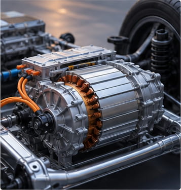 Motores de tração para veículos elétricos
