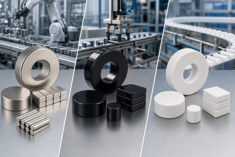 Revestimentos personalizados para ímanes de automação industrial