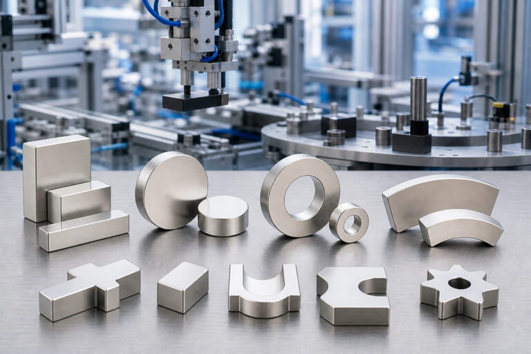 Formas personalizadas de ímanes para automação industrial
