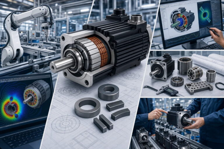 Apoio técnico em engenharia de ímanes para automação industrial