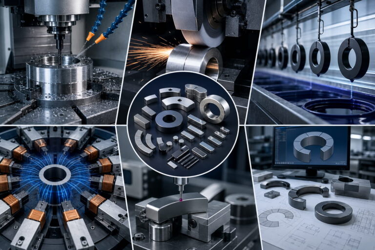 Capacidades de fabrico de ímanes para a automação industrial