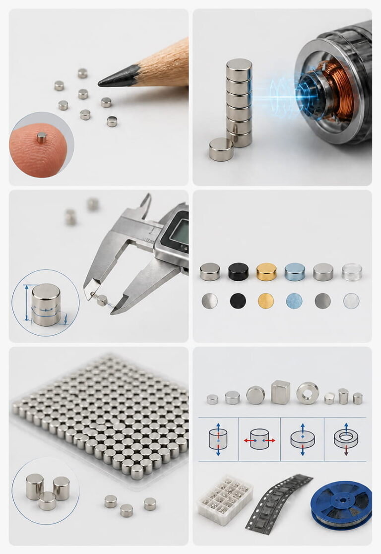 Microímãs 3 Imagem das principais características dos microímãs