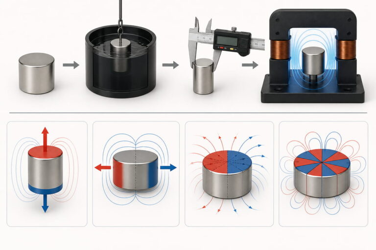 Maquinação CNC para ímanes de neodímio 20 Magnetização do íman após a usinagem