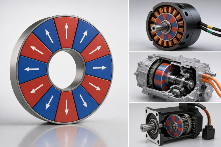 Magnetização radial do íman