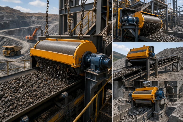 Separador magnético para a mineração e o tratamento de minerais