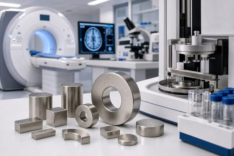 Íman para dispositivos médicos destinados a equipamentos de imagiologia e de laboratório