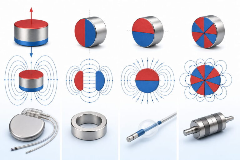 Íman médico com magnetização personalizada