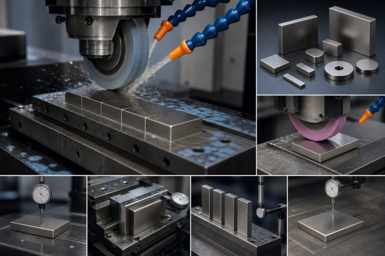 Maquinação CNC para ímanes de neodímio 5 Capacidades de retificação CNC de ímanes de NdFeB