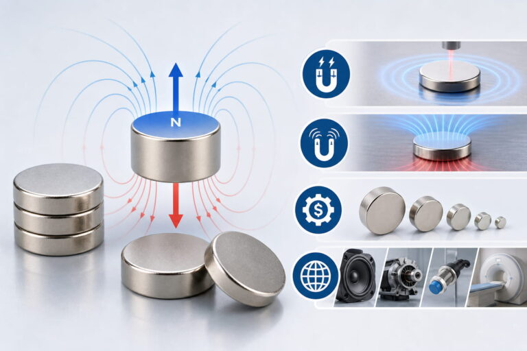Processo de magnetização de ímanes de neodímio 7 Vantagens da magnetização axial dos ímanes de neodímio