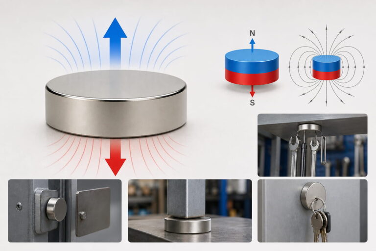 Processo de magnetização de ímanes de neodímio 5 Características principais da magnetização axial dos ímanes de neodímio
