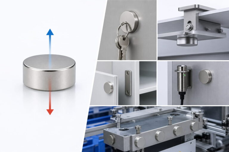 Processo de magnetização de ímanes de neodímio 6 Aplicações típicas da magnetização axial de ímanes de neodímio