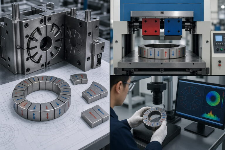 Guia de Direção de Magnetização 18 Íman de neodímio: considerar a complexidade do processo de fabrico