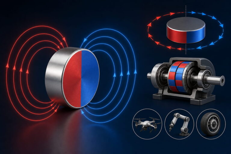 Processo de magnetização de ímanes de neodímio 9 Íman de neodímio: magnetização diametral — Principais características