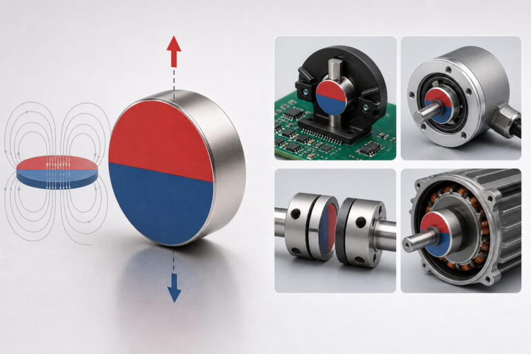 Guia de Direção da Magnetização 10 Aplicações típicas da magnetização diametral de ímanes de neodímio