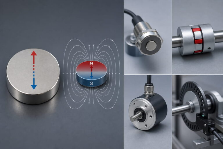 Processo de magnetização de ímanes de neodímio 10 Aplicações típicas da magnetização diametral de ímanes de neodímio