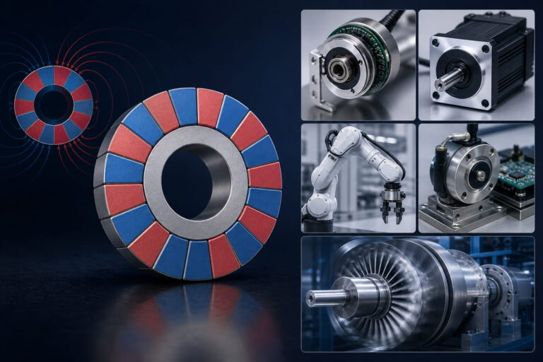 Guia de Direção de Magnetização 14 Magnetização multipolar de ímanes de neodímio — Aplicações típicas
