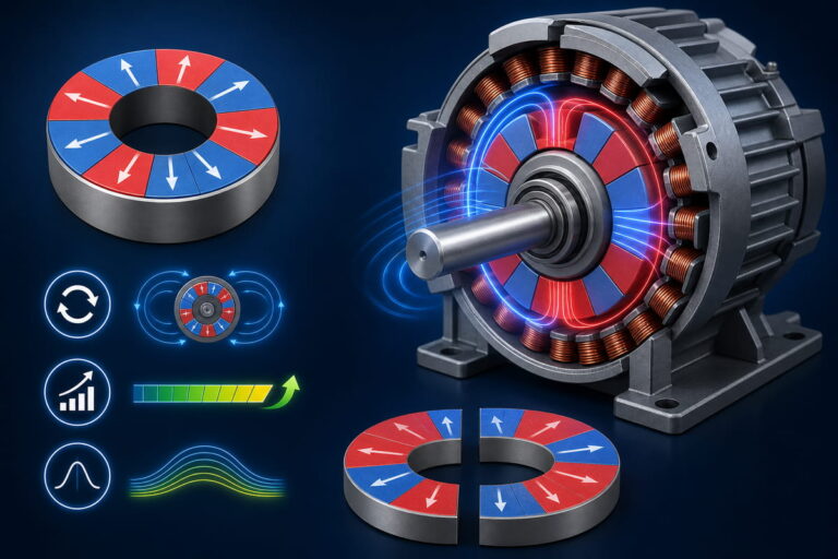 Guia de Direção de Magnetização 11 Vantagens da magnetização radial dos ímanes de neodímio