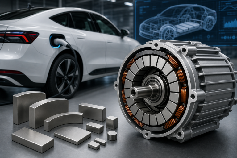 Ímanes de neodímio para motores de veículos elétricos
