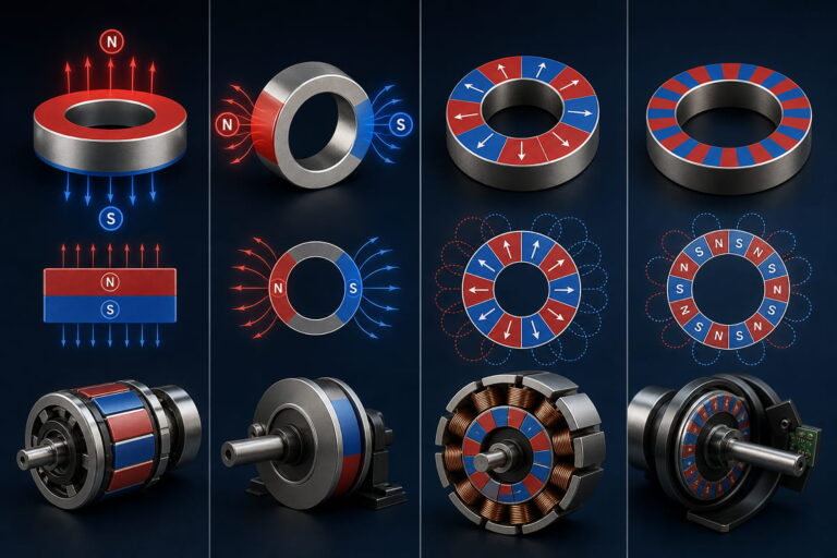 Os nossos tipos de magnetização de ímanes de neodímio