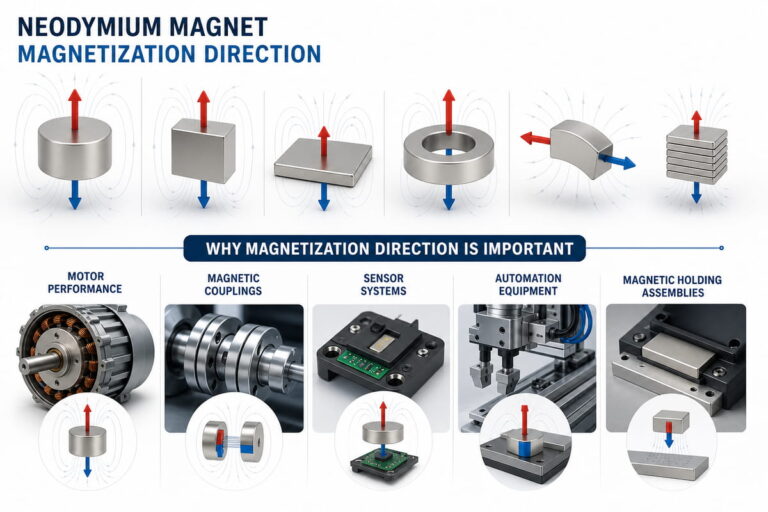 Processo de magnetização de ímanes de neodímio 2 Por que é que a direção da magnetização é importante