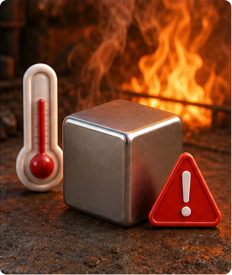 O calor anula a força magnética