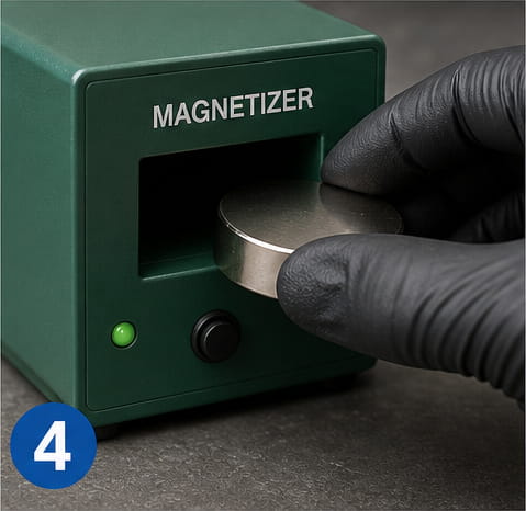 É possível fazer um furo num íman de neodímio? 11 Remagnetizar posteriormente