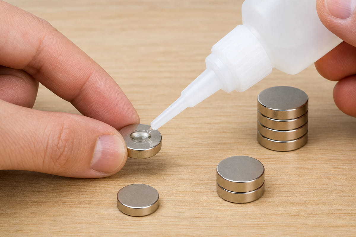 Que cola utilizar para ímanes de neodímio (dicas profissionais) 5 Utilize cianoacrilato espesso para colar ímanes de neodímio
