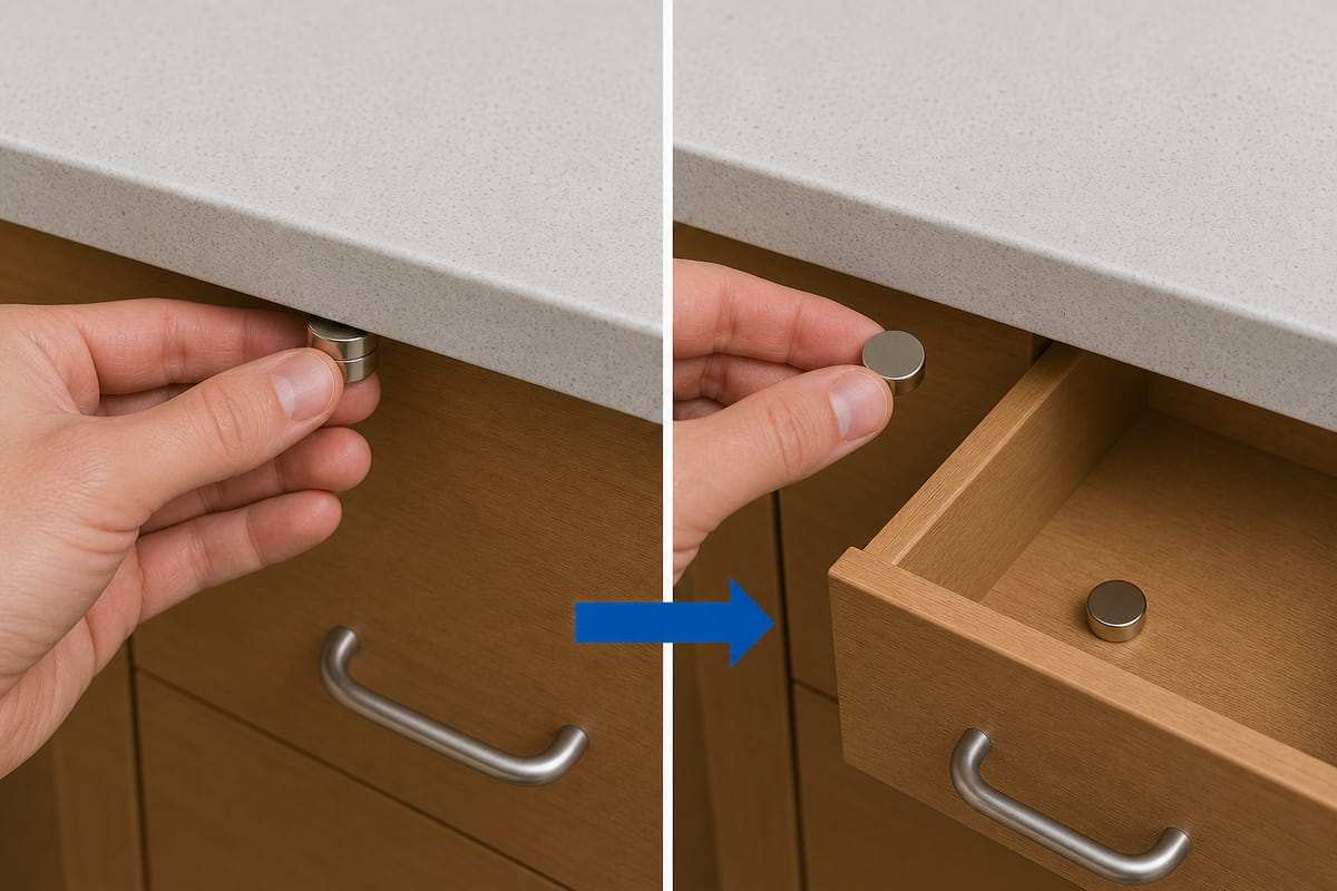 Como separar ímanes de neodímio de 3 formas seguras? 8 utilizar o «draw» para separar ímanes de neodímio
