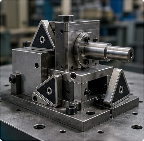 Íman triangular para aplicações industriais e mecânicas