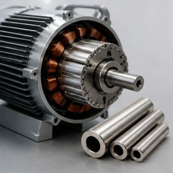 Tubos magnéticos para motores elétricos e rotores