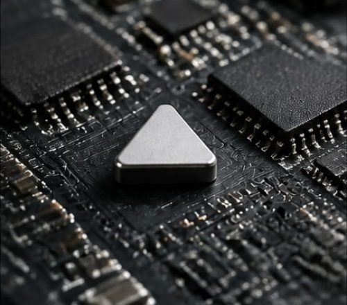 Íman triangular para eletrónica e sensores